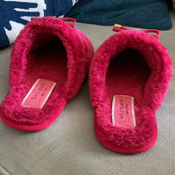 Kate Spade Faux Fur Slippers - Picture 6 of 10